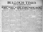 Bulloch Times (Statesboro News - Statesboro Eagle) [1919 - 1921]