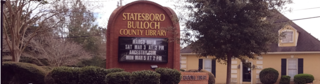 Statesboro-Bulloch County Library Public History Files
