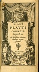 M. Accl Plauti Comoediae superst: XX. Ad doctissim: virorum editiones repraesentatae by Titus Maccius Plautus, Pietro Crinito, and Lilio Gregorio Giraldi