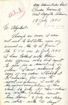 Letter 48 - To Adjutant from Georgia B. Watson, 13 July 1945 by Georgia B. Watson