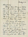 Letter 55 - "To Family from Ga, Monday a.m. [?]" by Georgia B. Watson