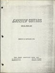 Gretsch Guitars Price List, 1962