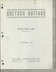Gretsch Guitars Price List, 1966