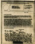 To Brigadier General William A. Hagins from Major General Frank Parker, May 11, 1944 by Frank Parker
