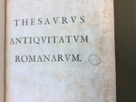 Thesaurus Antiq Roman Vol 1 Title 3 by Kathleen M. Comerford