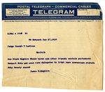 Telegram to Joseph T. Lawless from James K. McGuire, Jan 27, 1919 by James K. McGuire
