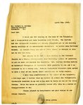 Letter to Robert E. Golden from Joseph T. Lawless, April 8, 1919