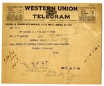 Telegram to Joseph T. Lawless from Eugene F. Kinkead, May 7, 1919
