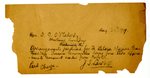 Letter to Hon D. C. O'Flaherty from Joseph T. Lawless, Aug 22, 1919