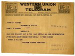 Telegram to Joseph T. Lawless from Thomas A Williams, Aug 23, 1919 by Thomas A. Williams
