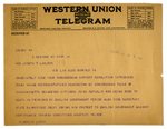 Telegram to Joseph T. Lawless from Diarmuid Lynch, Apr 14, 1920