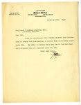 Letter to Joseph T. Lawless from Legh R. Watts, April 10, 1920 by Legh R. Watts