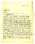 Letter to Thomas A. Flood from Daniel C. O'Flaherty, Sept 27, 1920