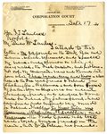 Letter to Joseph T. Lawless from John T. Goolrick, Sept 17, 1921 by John T. Goolrick