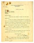 Letter to Joseph T. Lawless from Daniel F. Cohalan, Oct 11, 1921