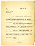 Letter to John P. Grace from Joseph T. Lawless, Oct 24, 1921
