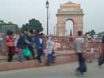 In front of India Gate location – New Delhi by Nalanda Roy