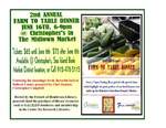 2nd Annual Farm to Table Dinner Flyer (2011) by Zach S. Henderson Library, Georgia Southern University