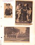 3 pictures of the Statesboro Marching Band from a scrapbook
