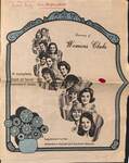 First page of a directory of womans clubs, including 32 woman's clubs.