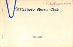 Statesboro Music Club yearbook 1944-45