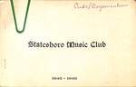 Statesboro Music Club yearbook 1945-46