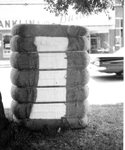 Bales of Cotton on Display at Courthouse Square