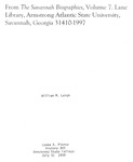 William M. Leigh by Leona A. Pierce