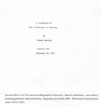 A Biography of Mrs. Georgianna J. Laroche by Thomas Kennedy