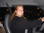 Katrina Driving One of the Shuttles