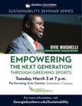 Empowering The Next Generation Through Greening Sports by Ovie Mughelli