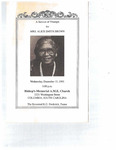 Mrs. Alice Smith Brown