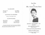 Mrs. Geneva Corine Davis