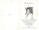 Mrs. Etta Mae Rich Parrish
