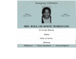 Rosa Lee Bostic Burroughs