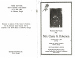 Mrs. Cassie G. Roberson