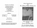 Johnny Walter Brown, Sr.