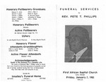 Rev. Pete T. Phillips