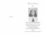 Mrs. Alma Ward Mincey