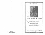 Mrs. Pirlie M. Stone