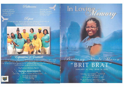 "Brittany Nicole "Brit Brat" Macon"