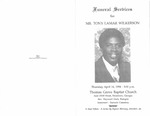 Mr. Tony Lamar Wilkerson