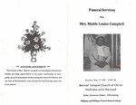 Mrs. Mattie Louise Campbell