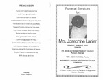 Mrs. Josephine Lanier