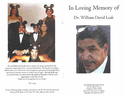 "Dr. William David Leak"